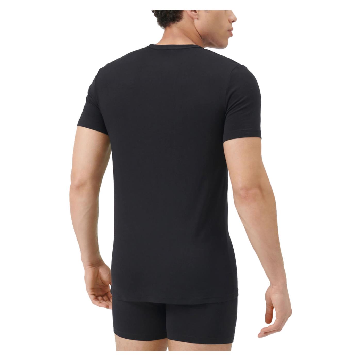 ADIDAS UNDERWEAR 2PK T-SHIRT ACTIVE FLEX - Nero - vista 2