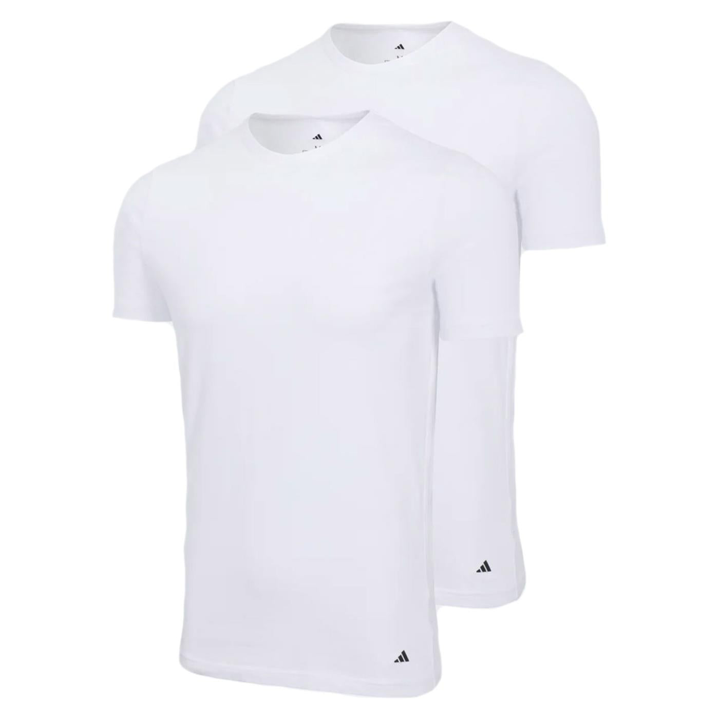ADIDAS UNDERWEAR 2PK T-SHIRT ACTIVE FLEX - Bianco - vista 3