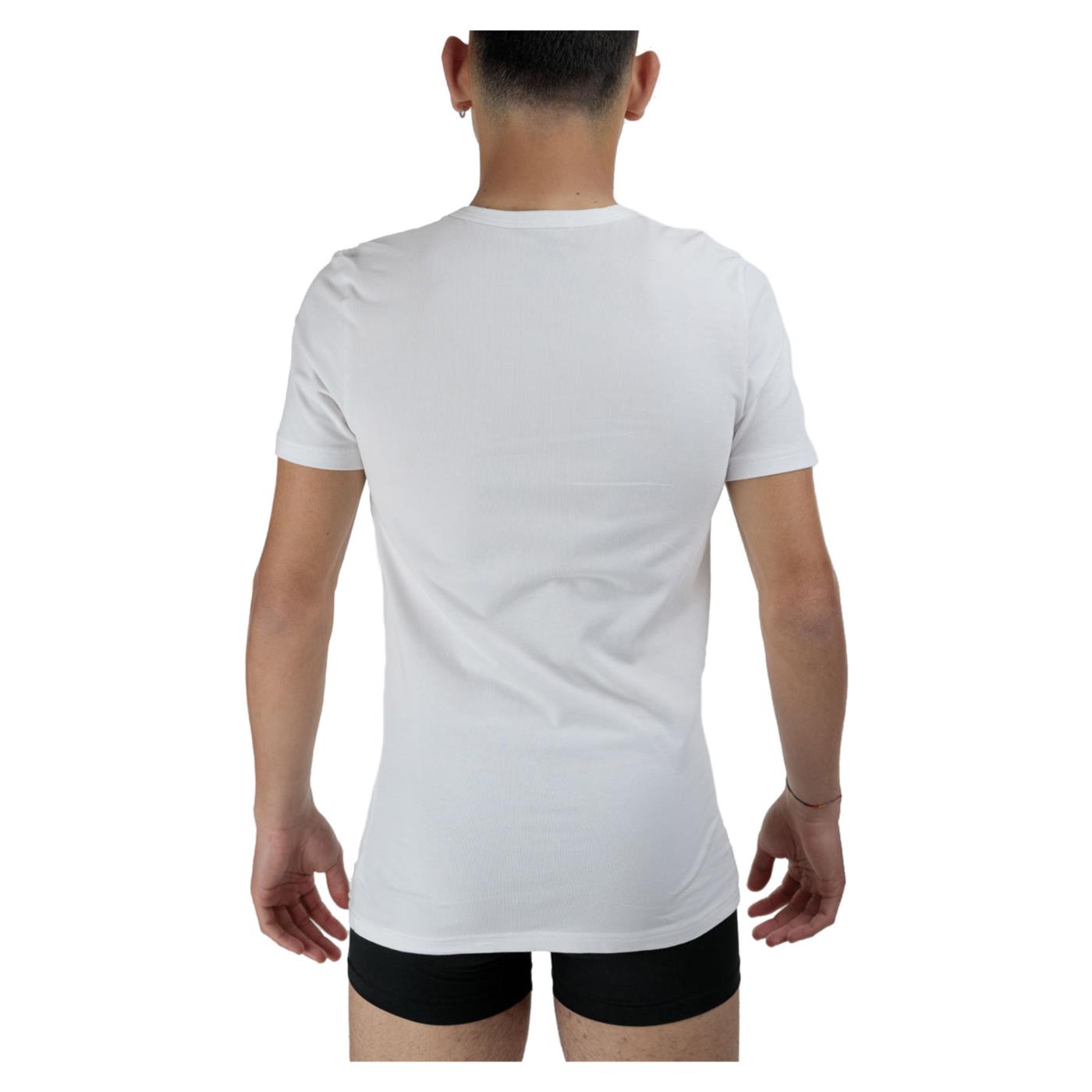 ADIDAS UNDERWEAR 2PK T-SHIRT V ACTIVE FLEX - Bianco - vista 2