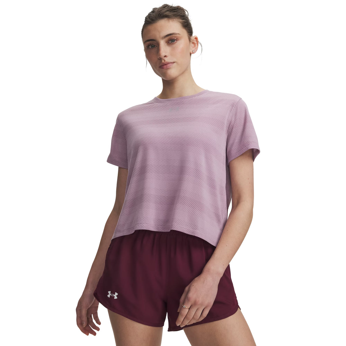 UNDER ARMOUR VELOCITI SS TEE WOMAN - Lilla - immagine principale