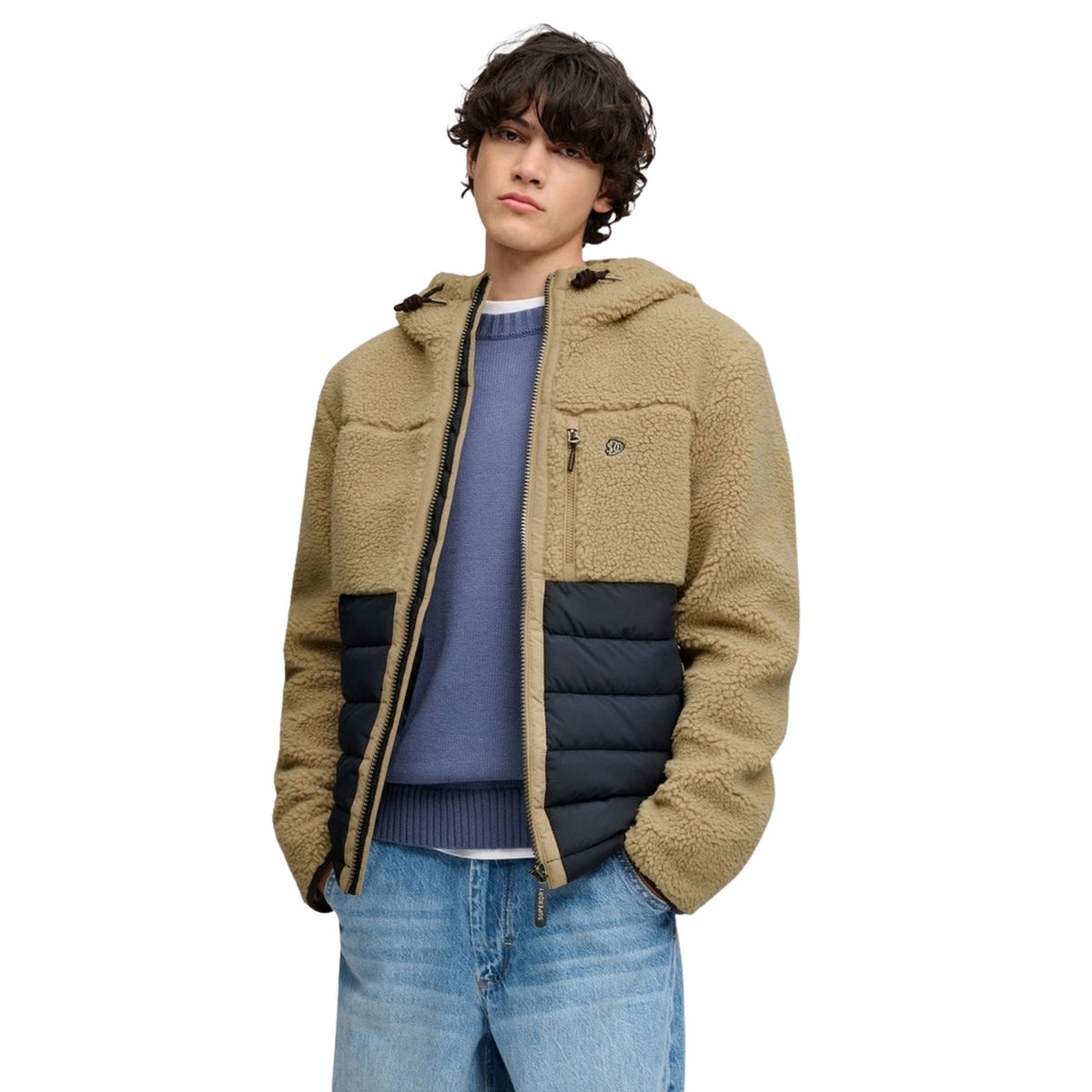 SUPERDRY OUTDOOR BORG HYBRID JKT