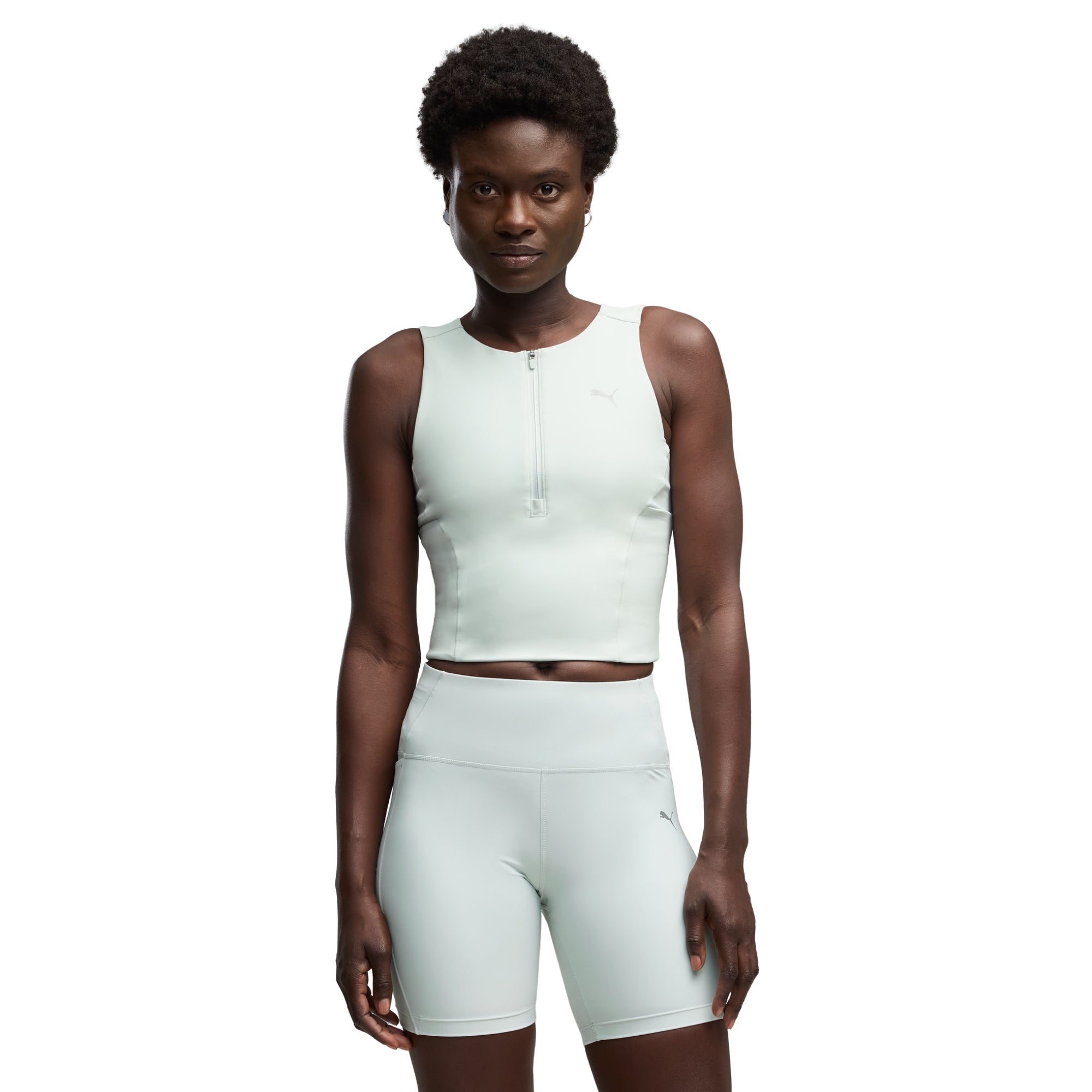 PUMA RUN LIGHTSTRIDE CROP TOP - Verde - immagine principale