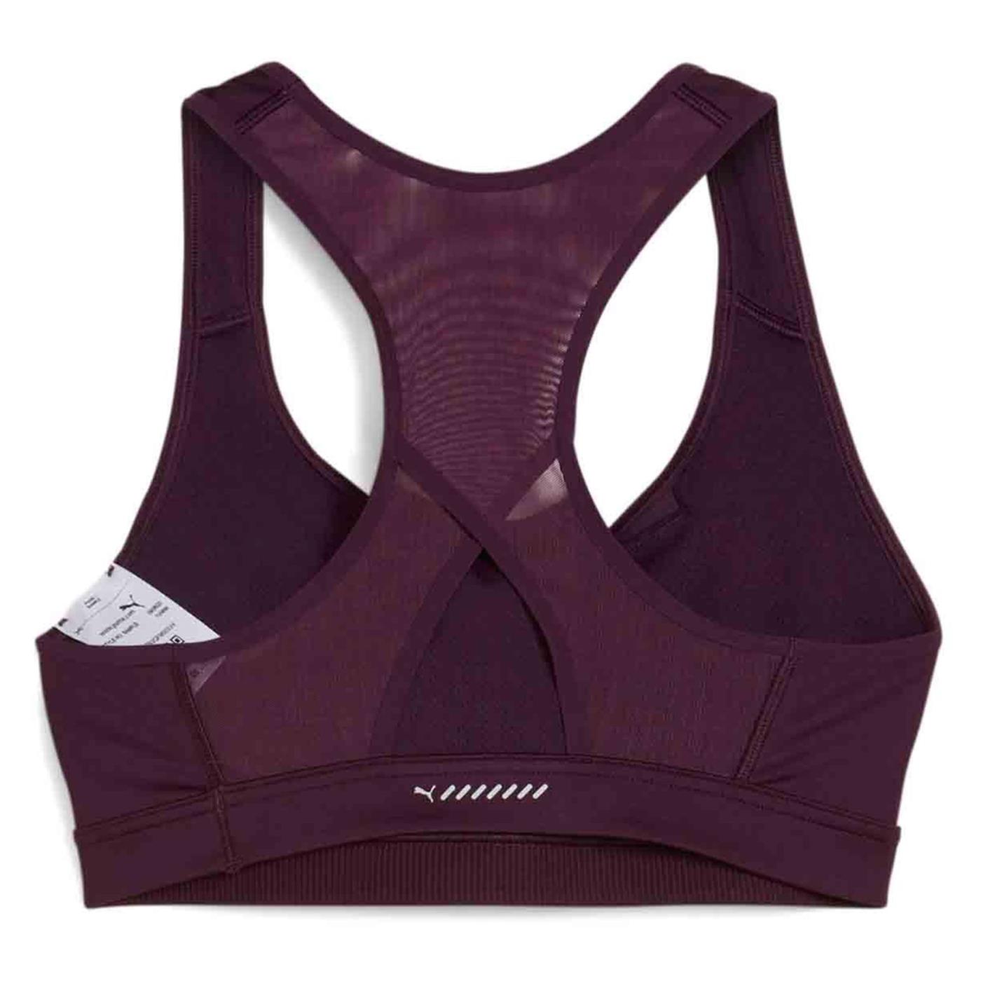 PUMA 4KEEPS RUN BRA MID SUPP - Bordeaux - vista 2