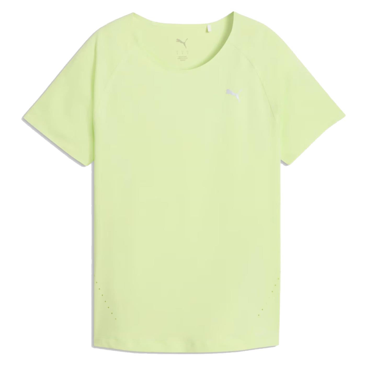 PUMA W CLOUDSPUN RUNNING TEE - Lime - vista 2
