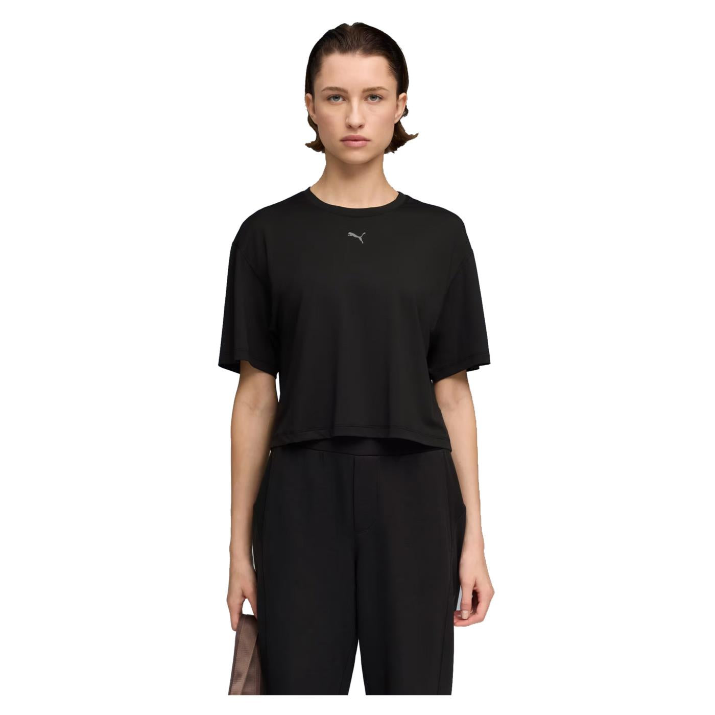 PUMA W CLOUDSPUN OVERSIZED TEE - Nero - immagine principale