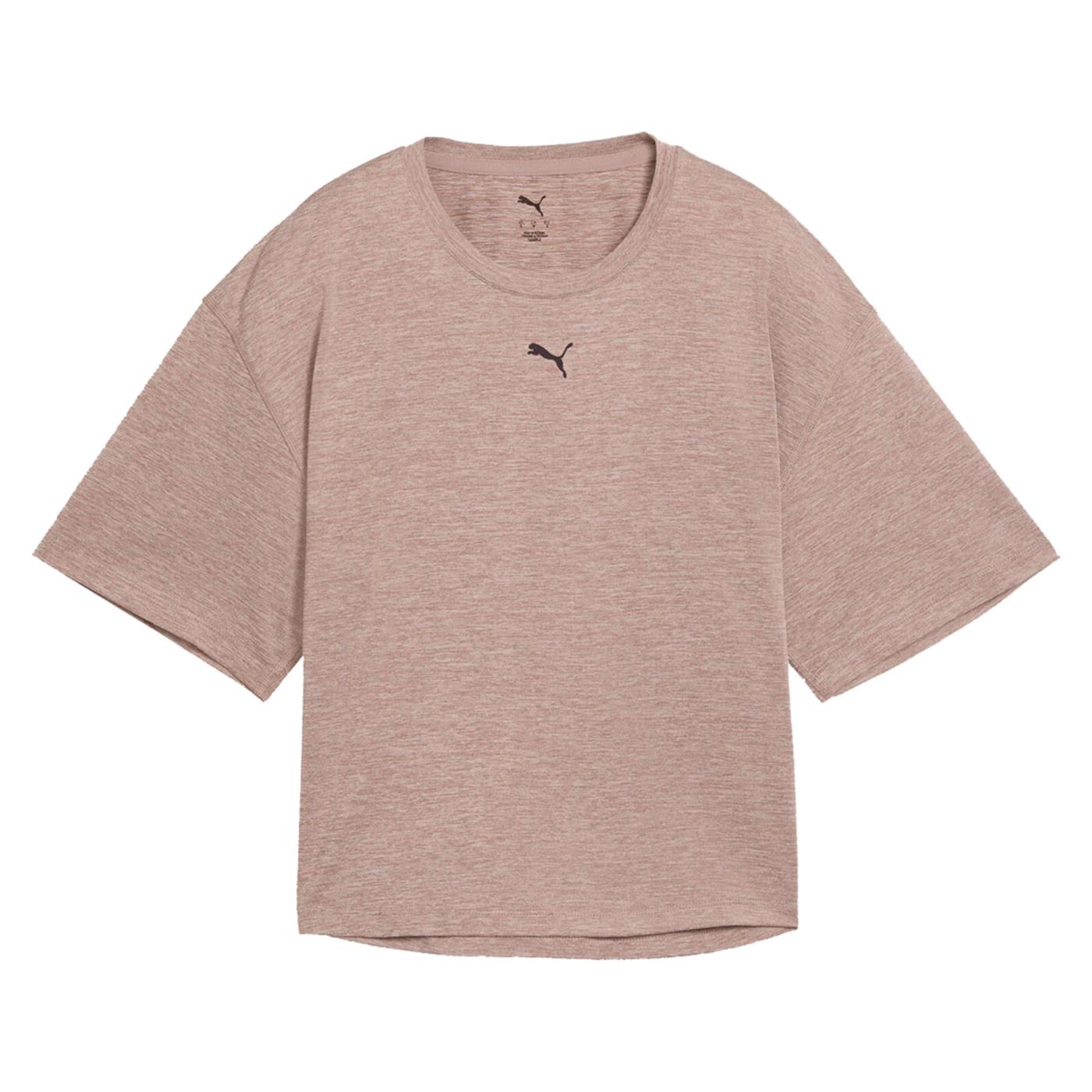 PUMA W CLOUDSPUN OVERSIZED TEE - Rosa - vista 3