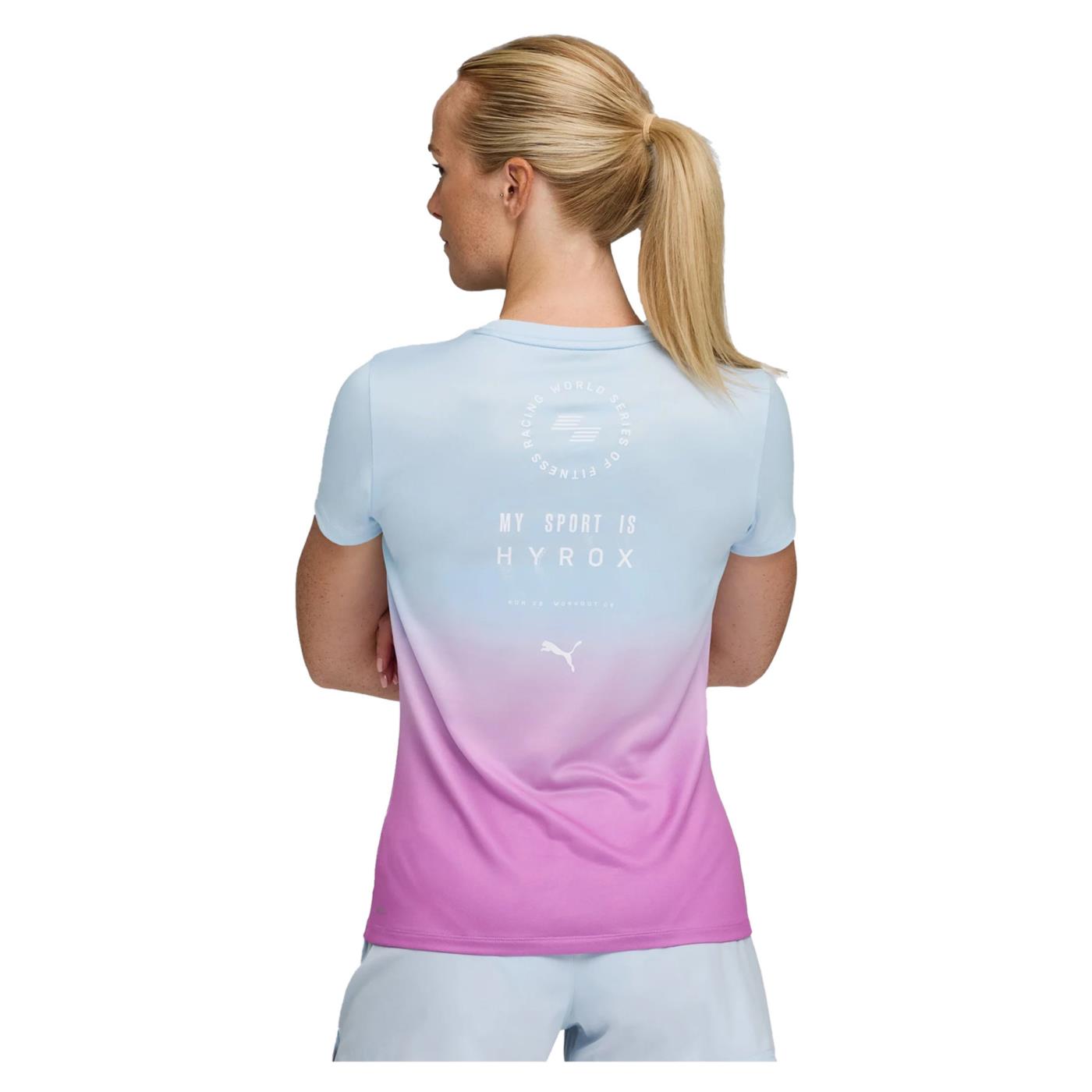 PUMA W HYROX POLY GRAPHIC TEE - vista 2