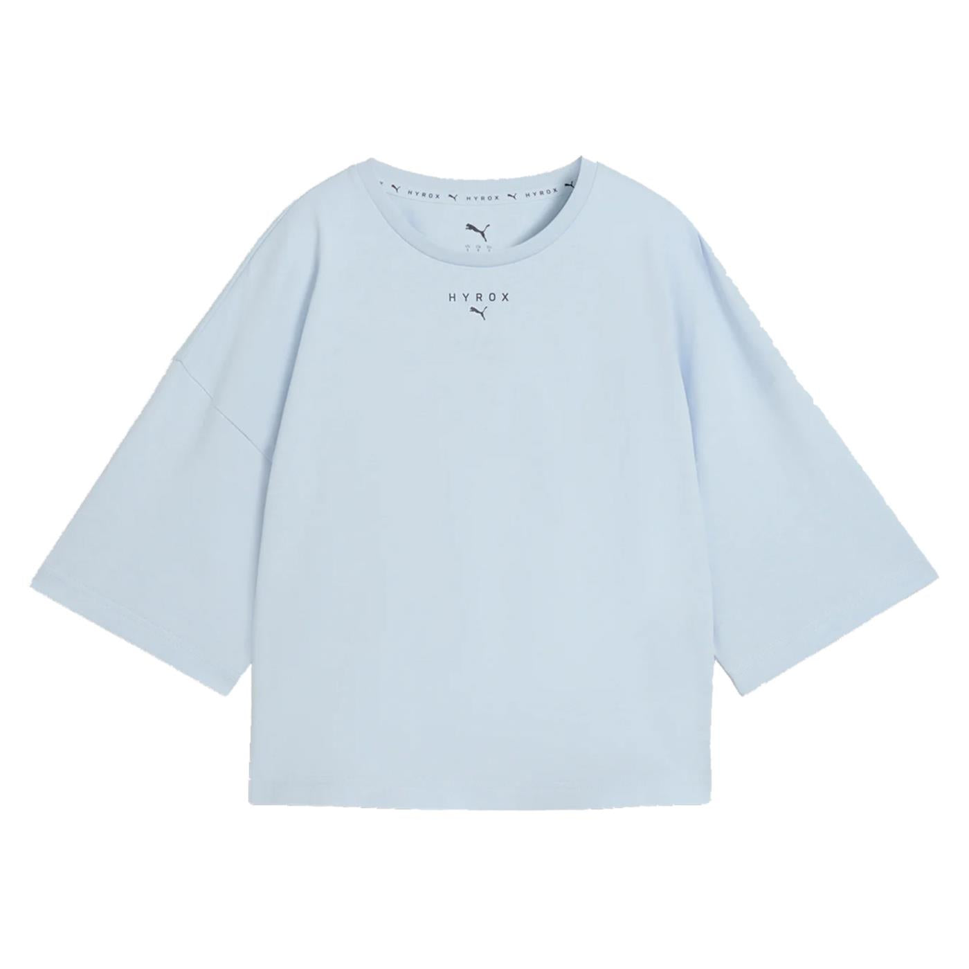 PUMA W HYROX CROPED STYLE TEE - Azzurro - vista 3