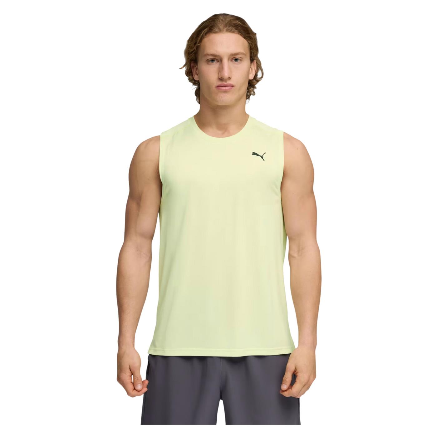 PUMA POWERTRAIN SLEEVELESS TEE - Lime - immagine principale