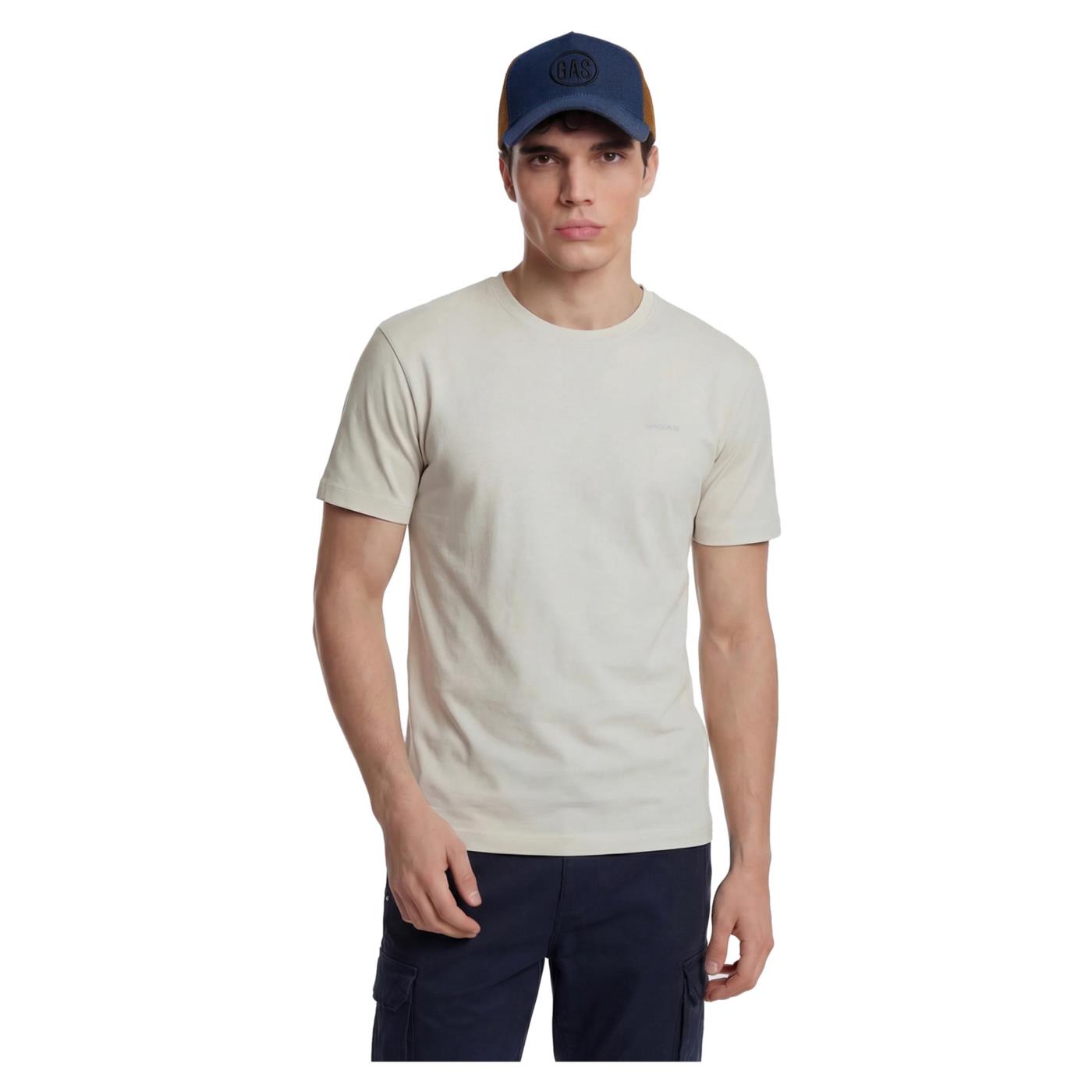 GAS T-SHIRTS MC SCUBA STRETCH - Beige - immagine principale
