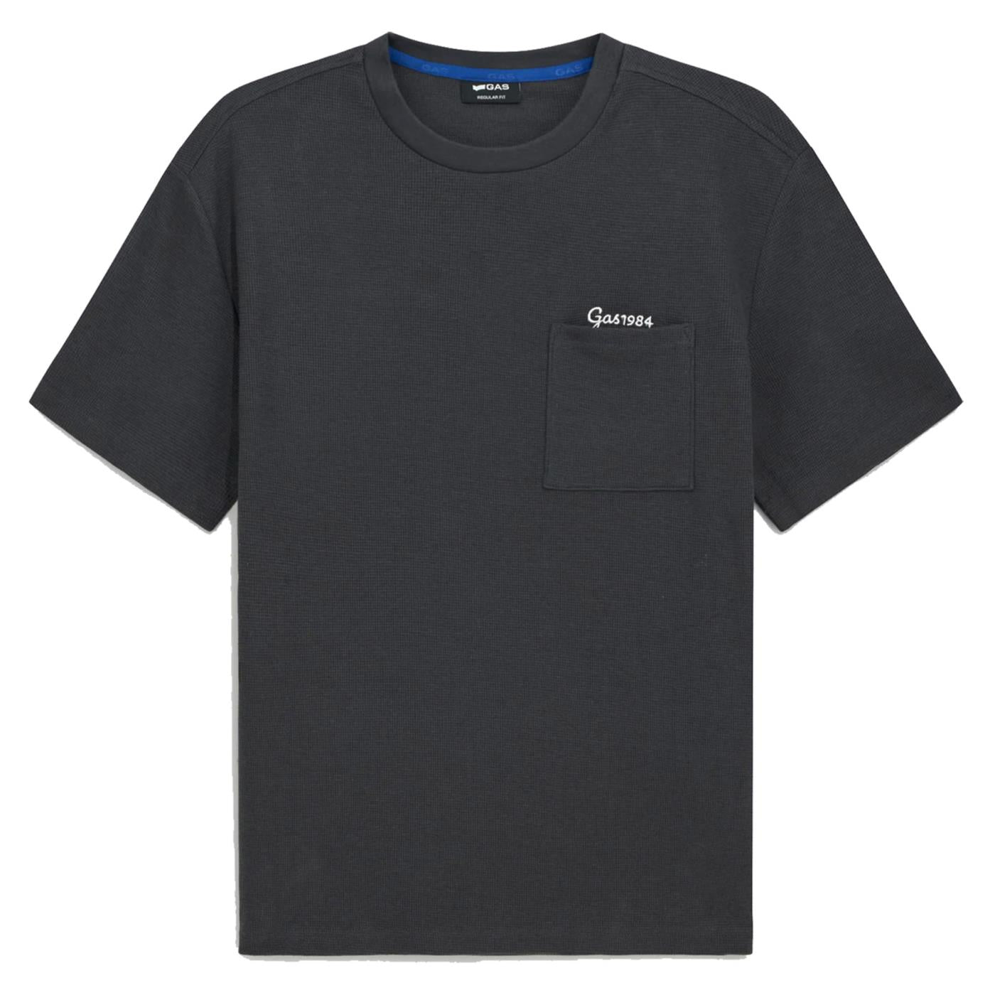 GAS T-SHIRT DHARIS MC POCKET - Grigio scuro - immagine principale