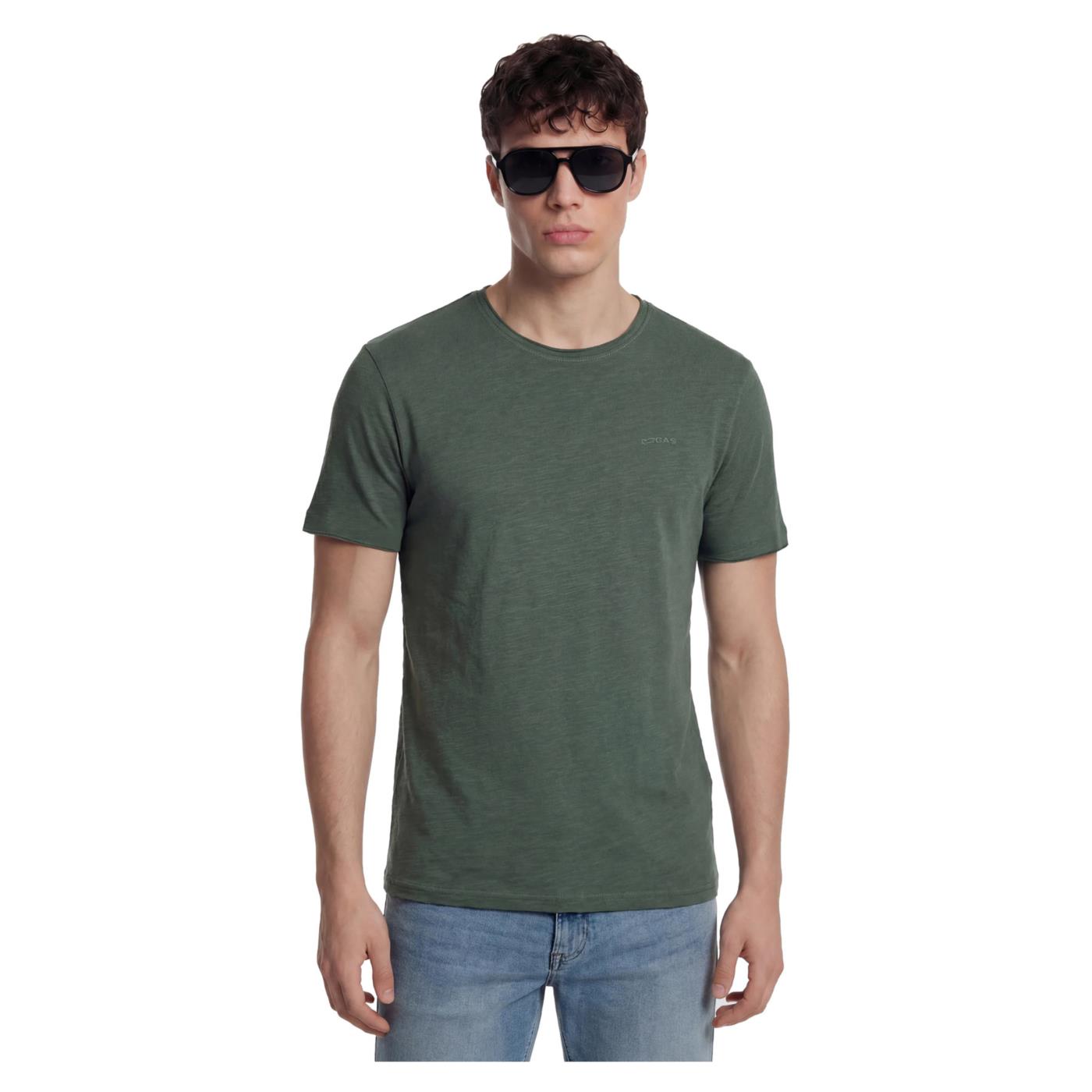 GAS T-SHIRT MC SCUBA SLUB - Verde - immagine principale