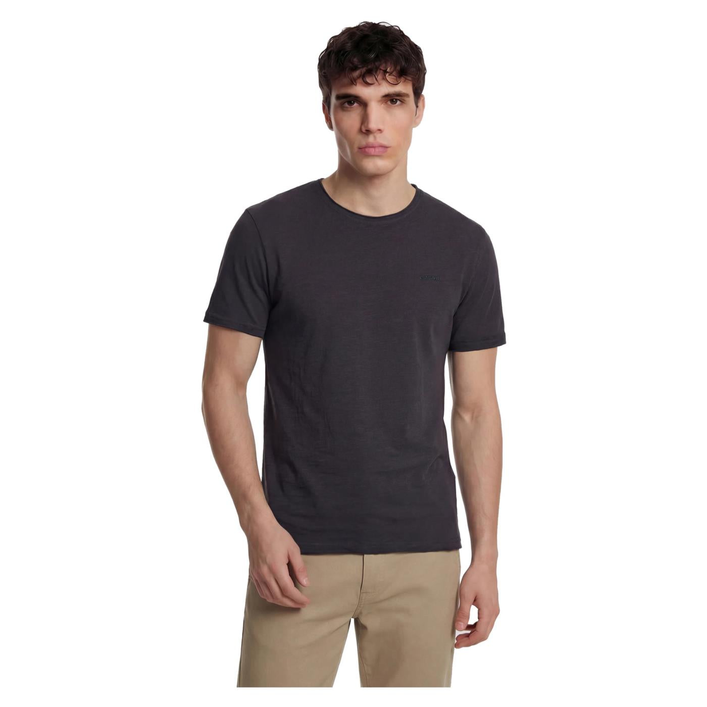 GAS T-SHIRT MC SCUBA SLUB - Grigio scuro - immagine principale