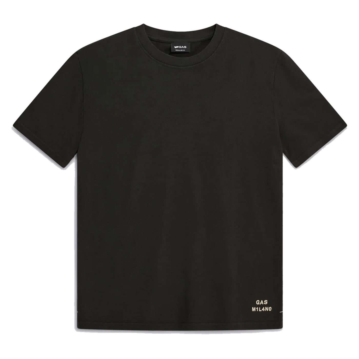 GAS T-SHIRT MC DHARIS PIQUET - Nero - immagine principale