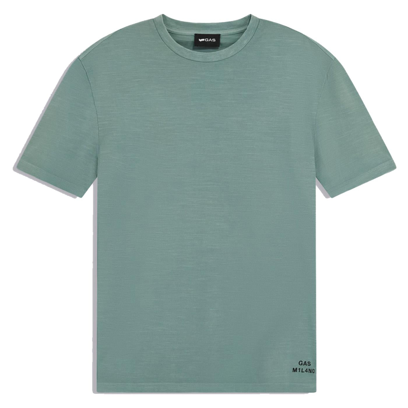 GAS T-SHIRT MC DHARIS PIQUET - Verde - vista 2