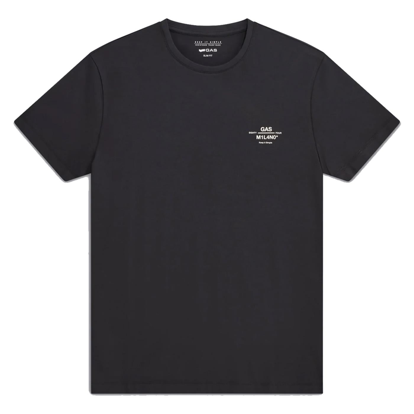GAS T-SHIRT MC SCUBA JERSEY - Nero - immagine principale