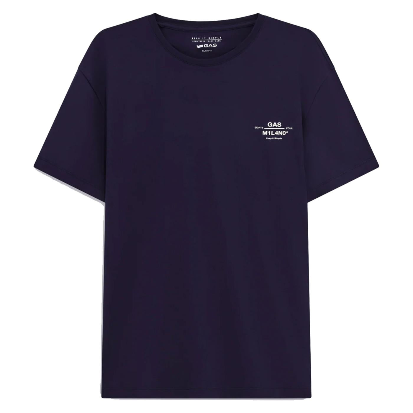 GAS T-SHIRT MC SCUBA JERSEY - Blu - immagine principale