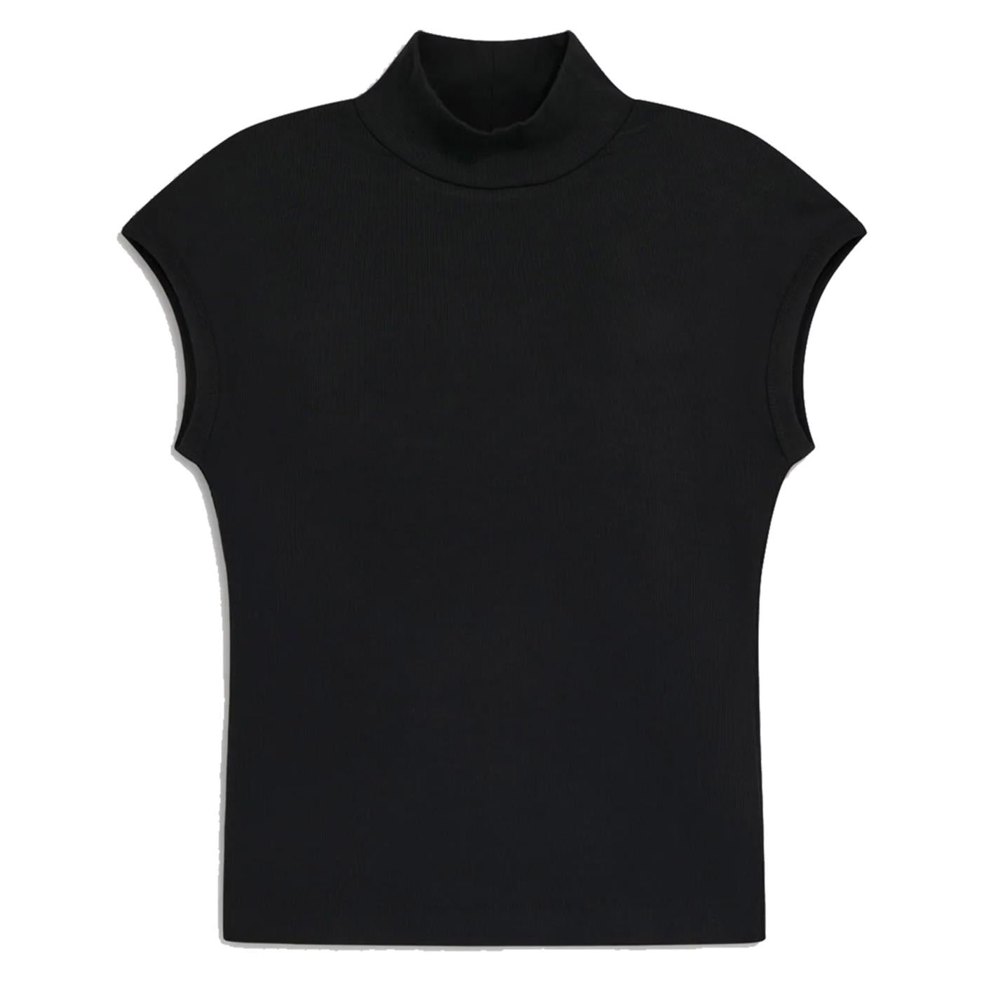 GAS T-SHIRT W HANIS MC COLLAR - Nero - vista 2