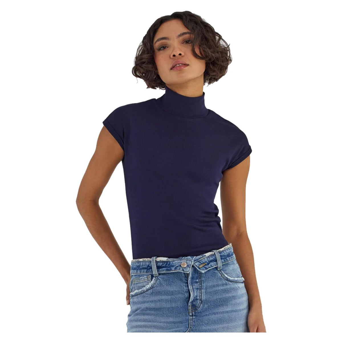 GAS T-SHIRT W HANIS MC COLLAR