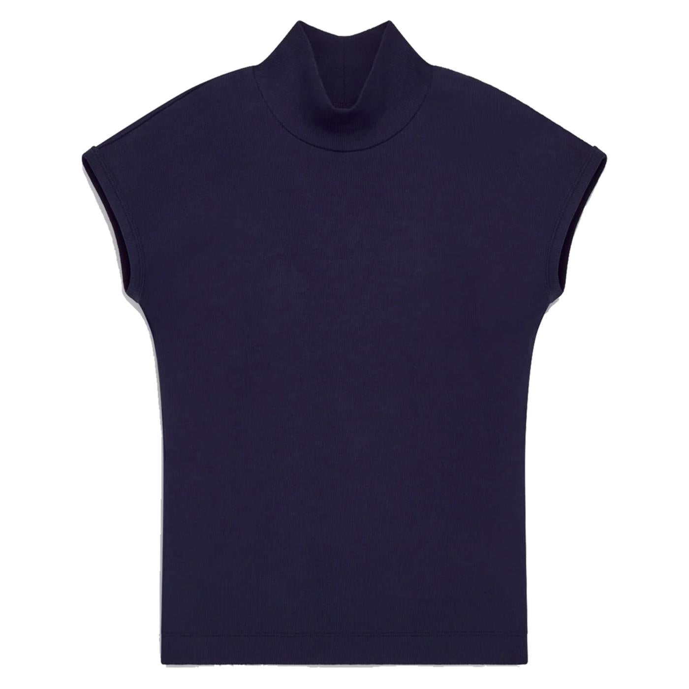 GAS T-SHIRT W HANIS MC COLLAR - Blu - vista 5