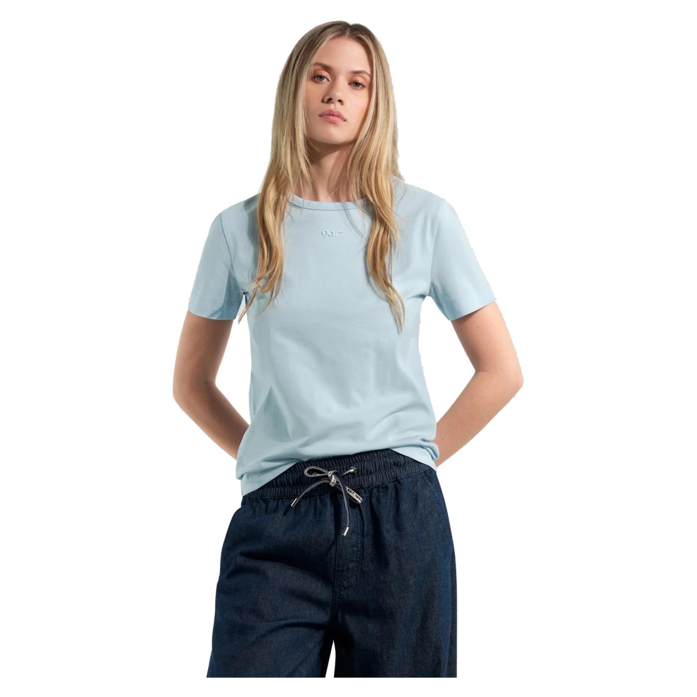 GAS T-SHIRT W TELLY MC - Azzurro - vista 2