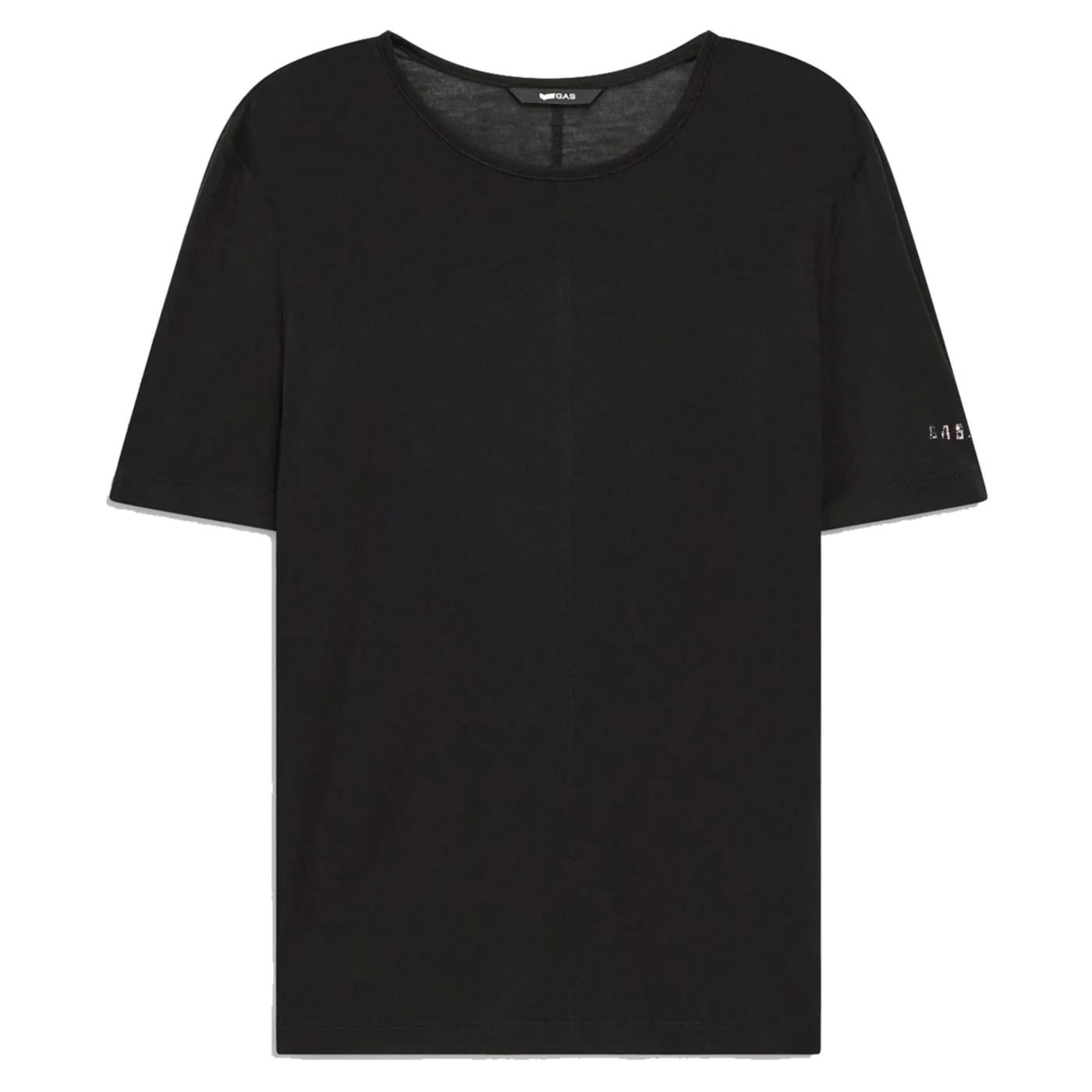 GAS T-SHIRT W DIANTY MC - Nero - vista 3