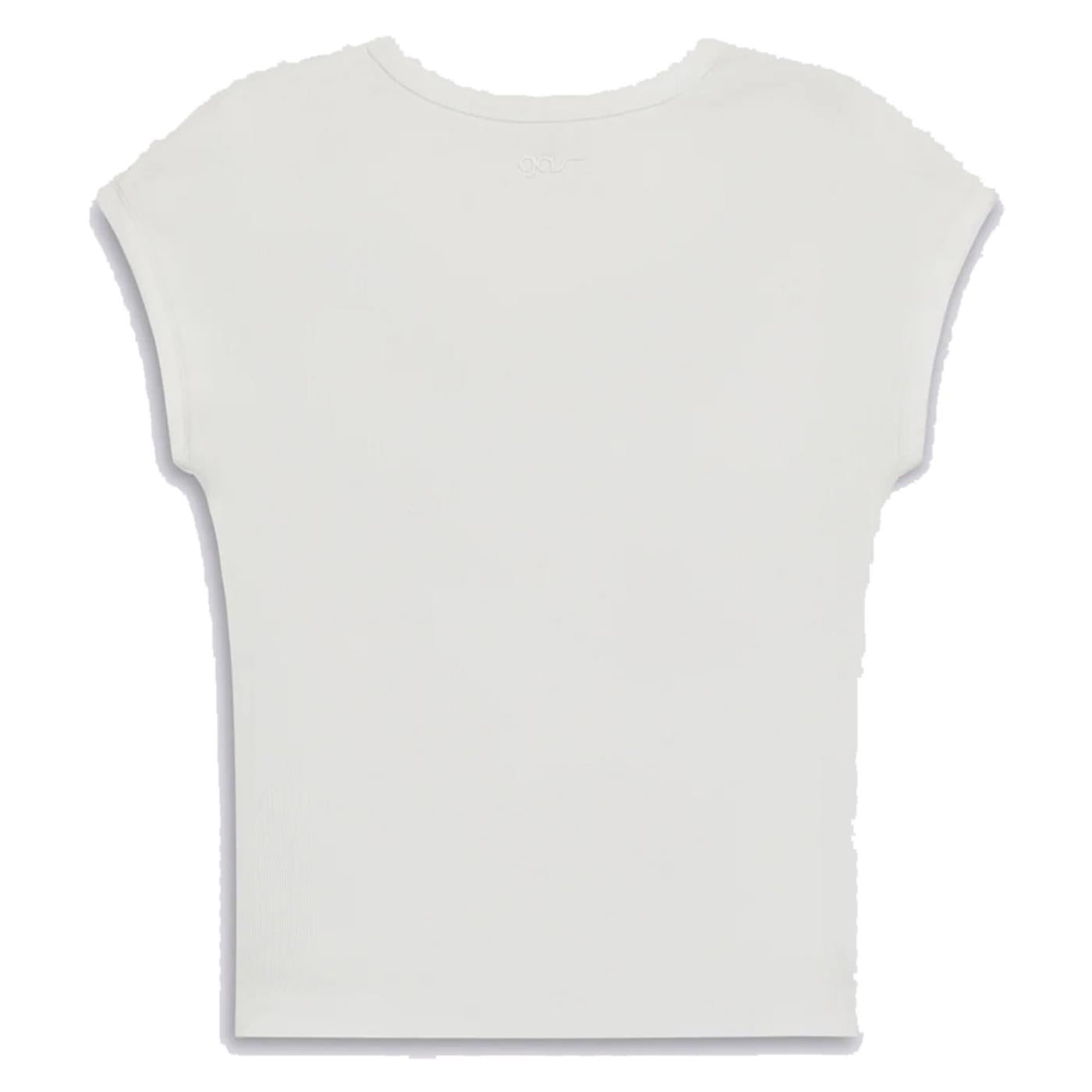 GAS T-SHIRT W HANIS MC CREW - Bianco - vista 4