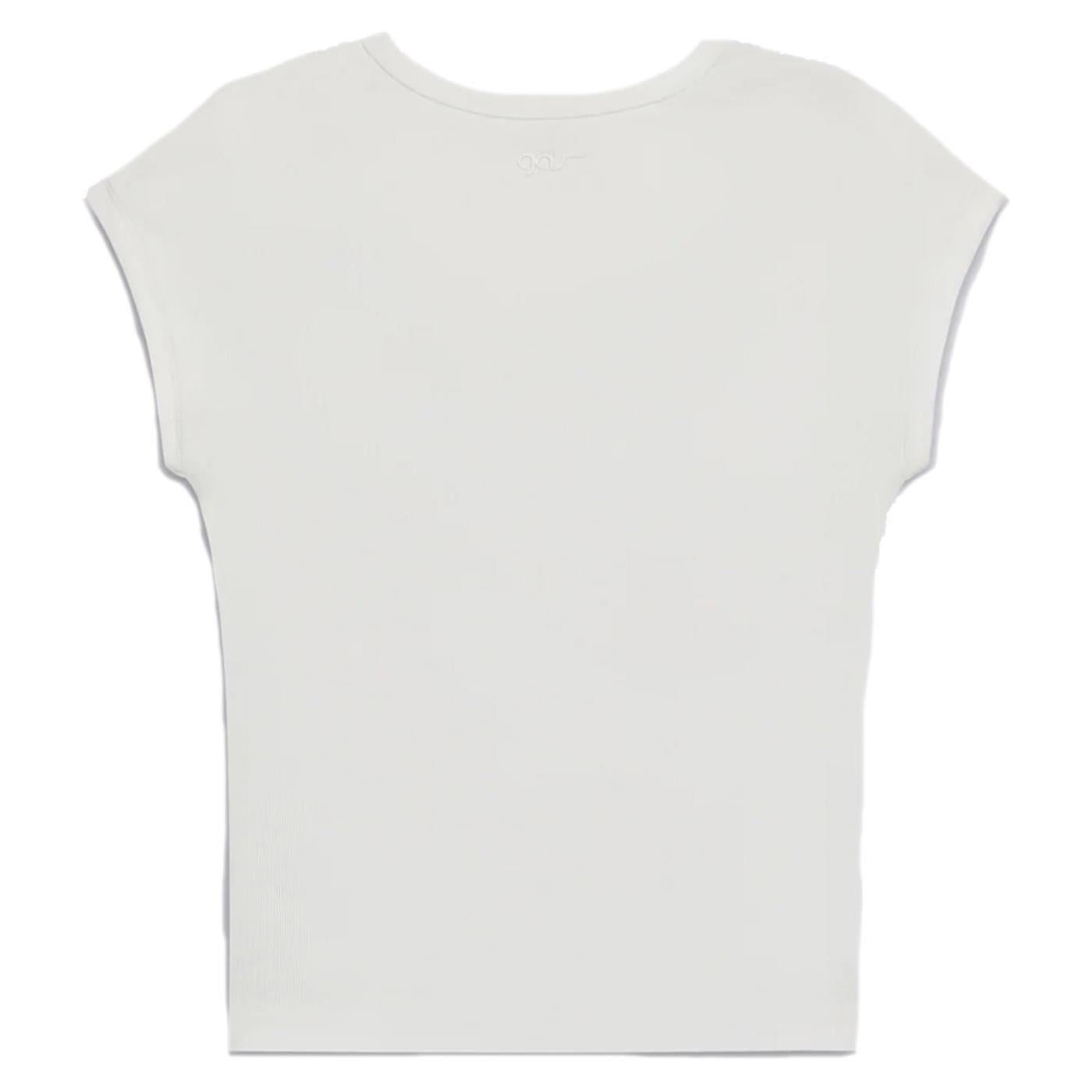 GAS T-SHIRT W HANIS MC CREW - Bianco - vista 7