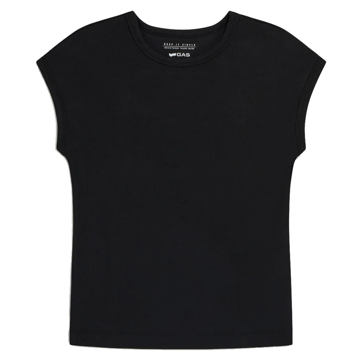 GAS T-SHIRT W HANIS MC CREW - Nero - immagine principale