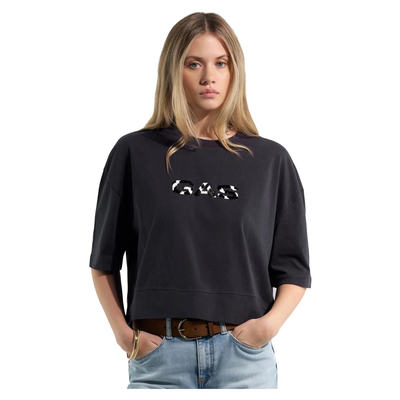 GAS T-SHIRT W SADDY LIGHT - Grigio scuro - immagine principale