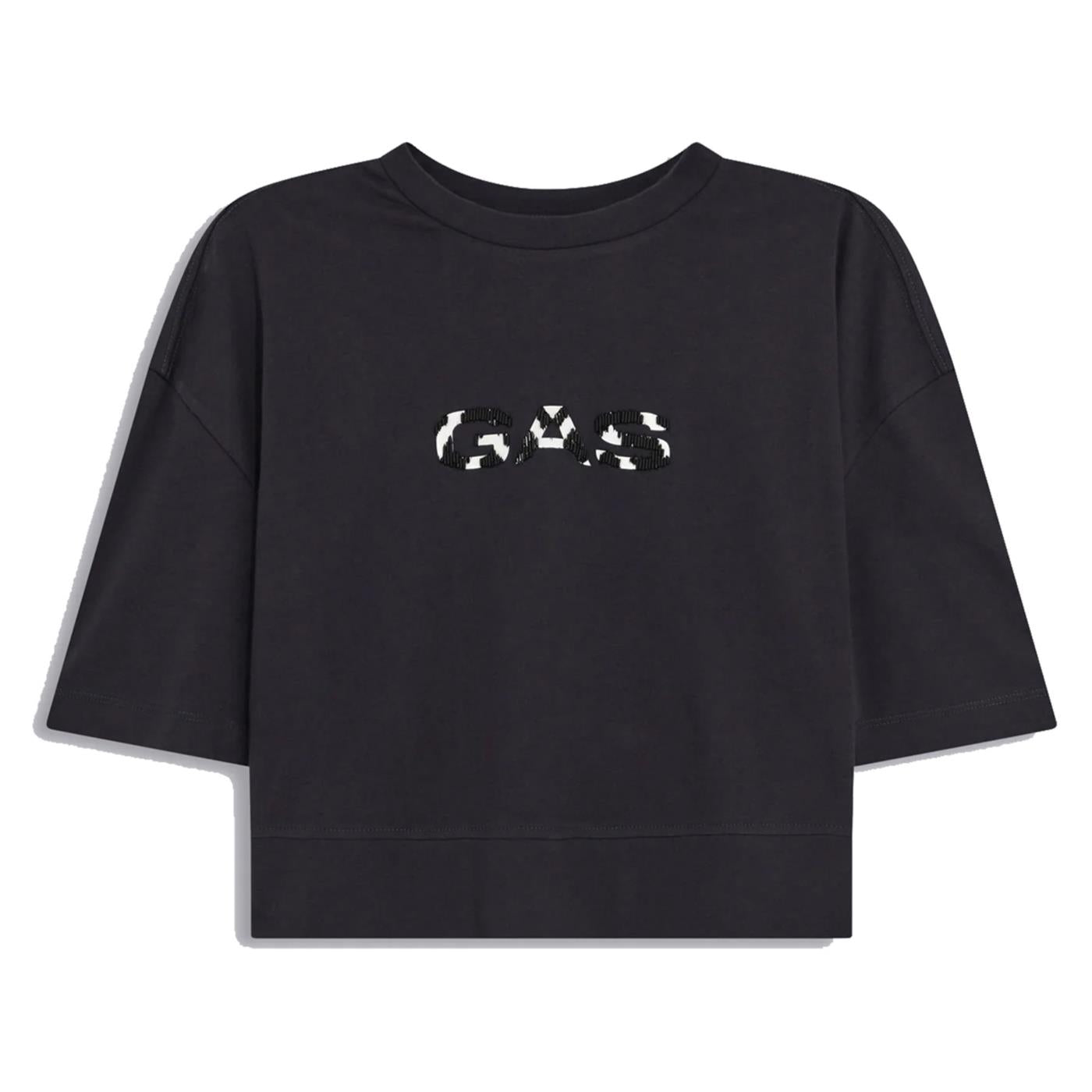 GAS T-SHIRT W SADDY LIGHT - Grigio scuro - vista 2