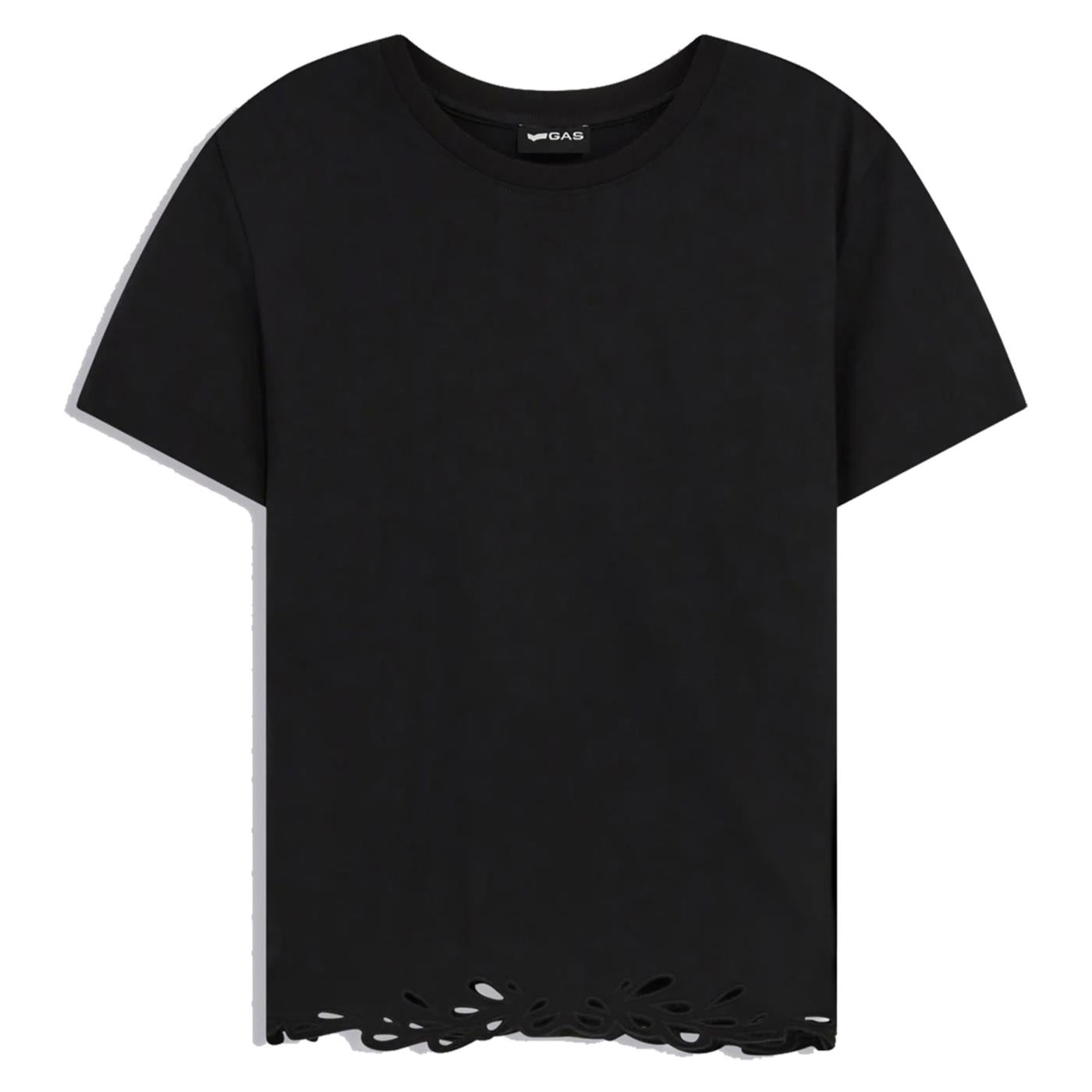 GAS T-SHIRT W HILARY - Nero - vista 2