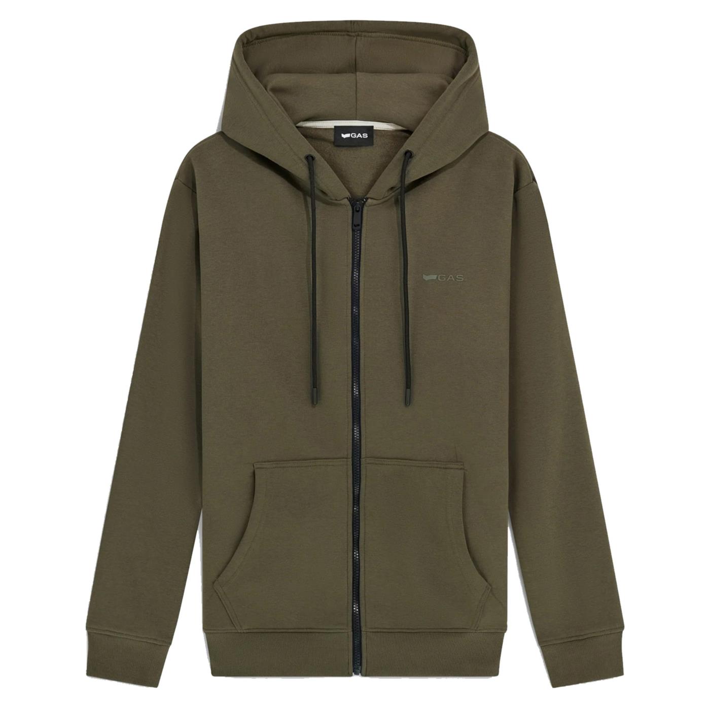 GAS SWEN HOOD ZIP BRAND