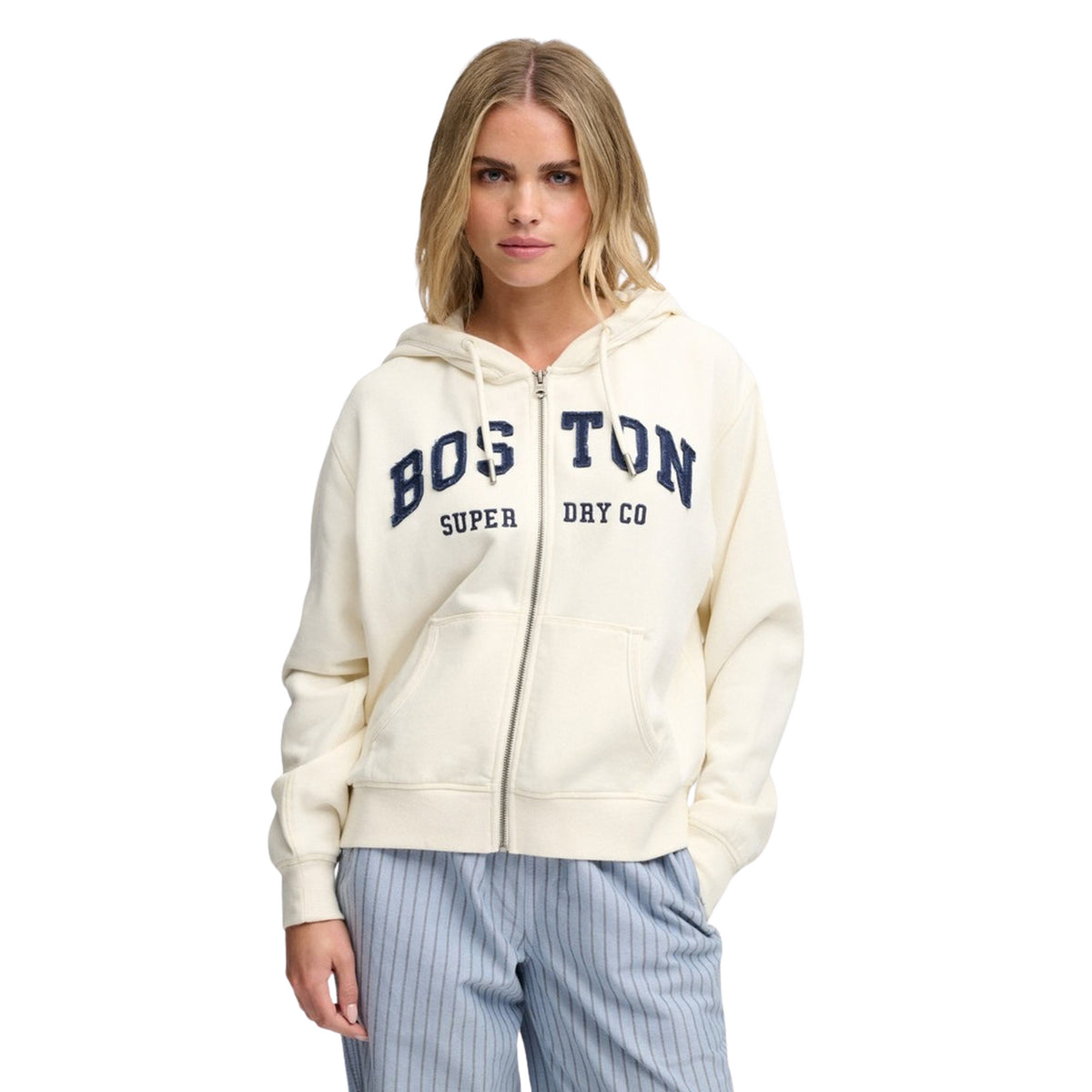 SUPERDRY W RELAXED CROP ZIPHOOD