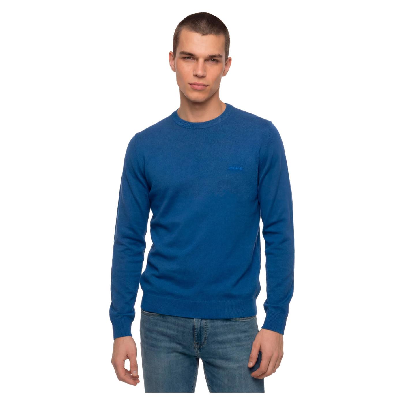 GAS TRICOT AVIER ROUND BACK - Blu - immagine principale