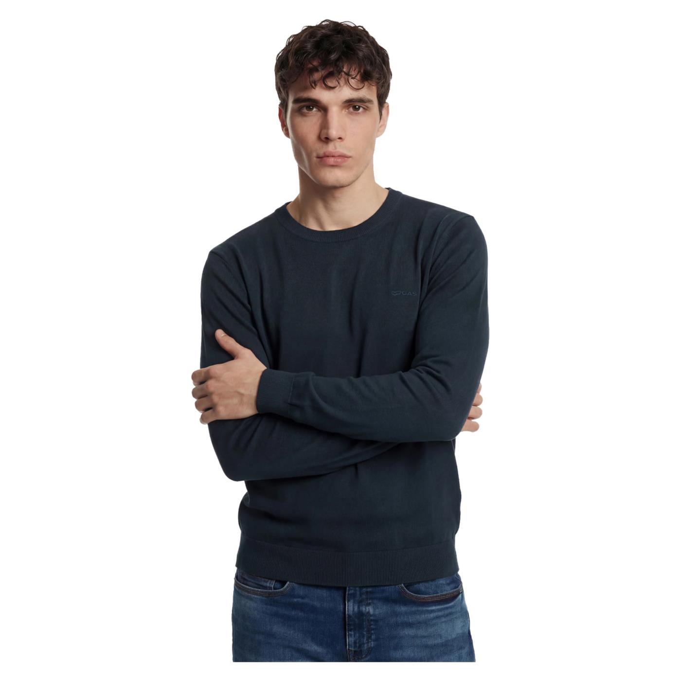 GAS TRICOT AVIER ROUND BACK - Blu - immagine principale