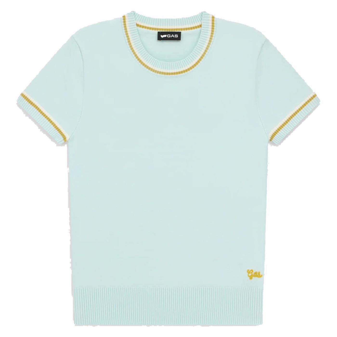 GAS TRICOT W ARIELLE MC - Azzurro - vista 2