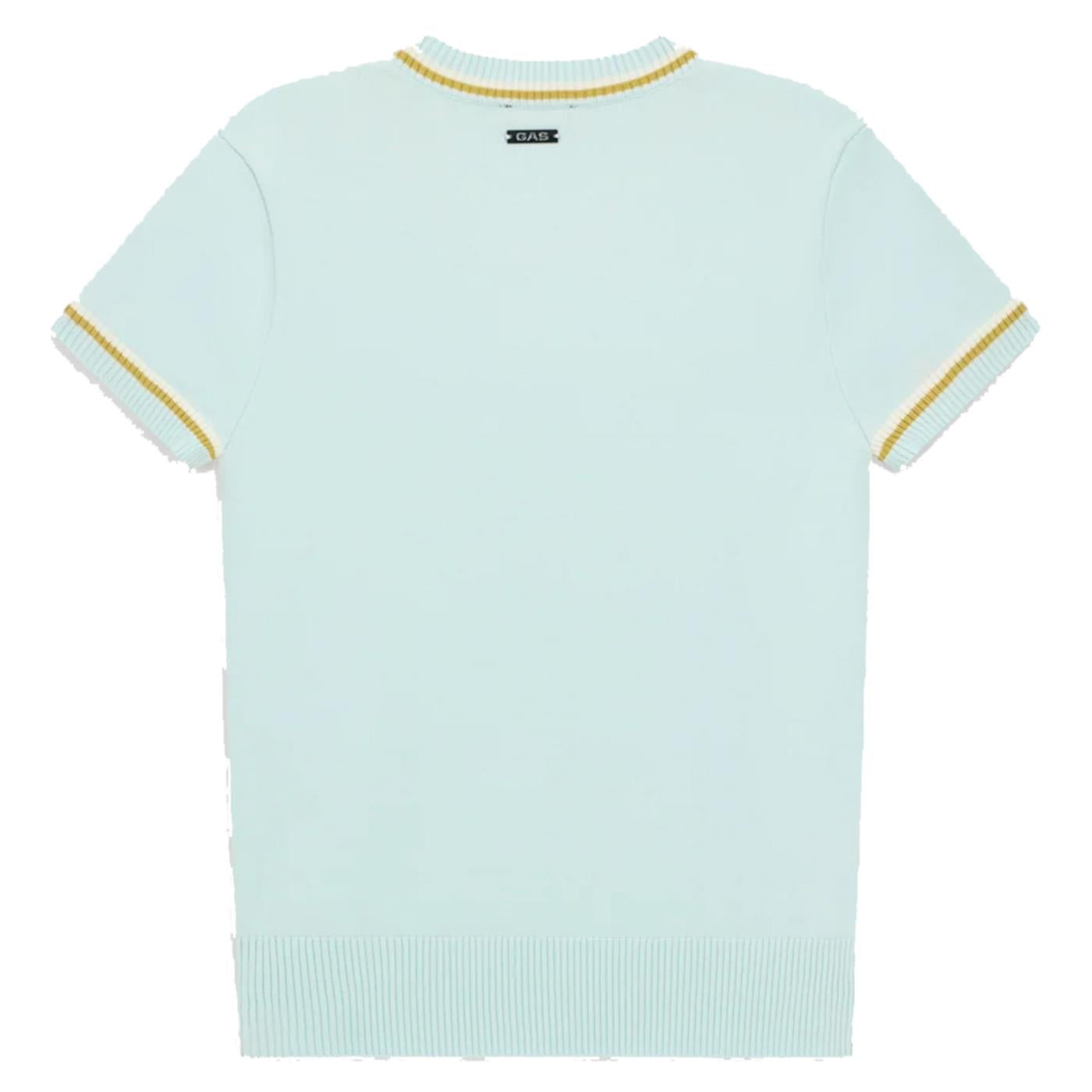 GAS TRICOT W ARIELLE MC - Azzurro - vista 3