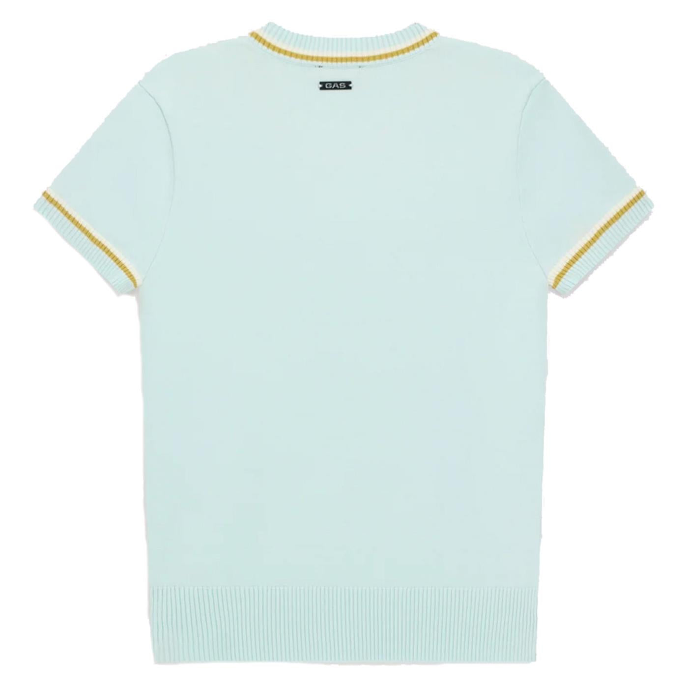 GAS TRICOT W ARIELLE MC - Azzurro - vista 4