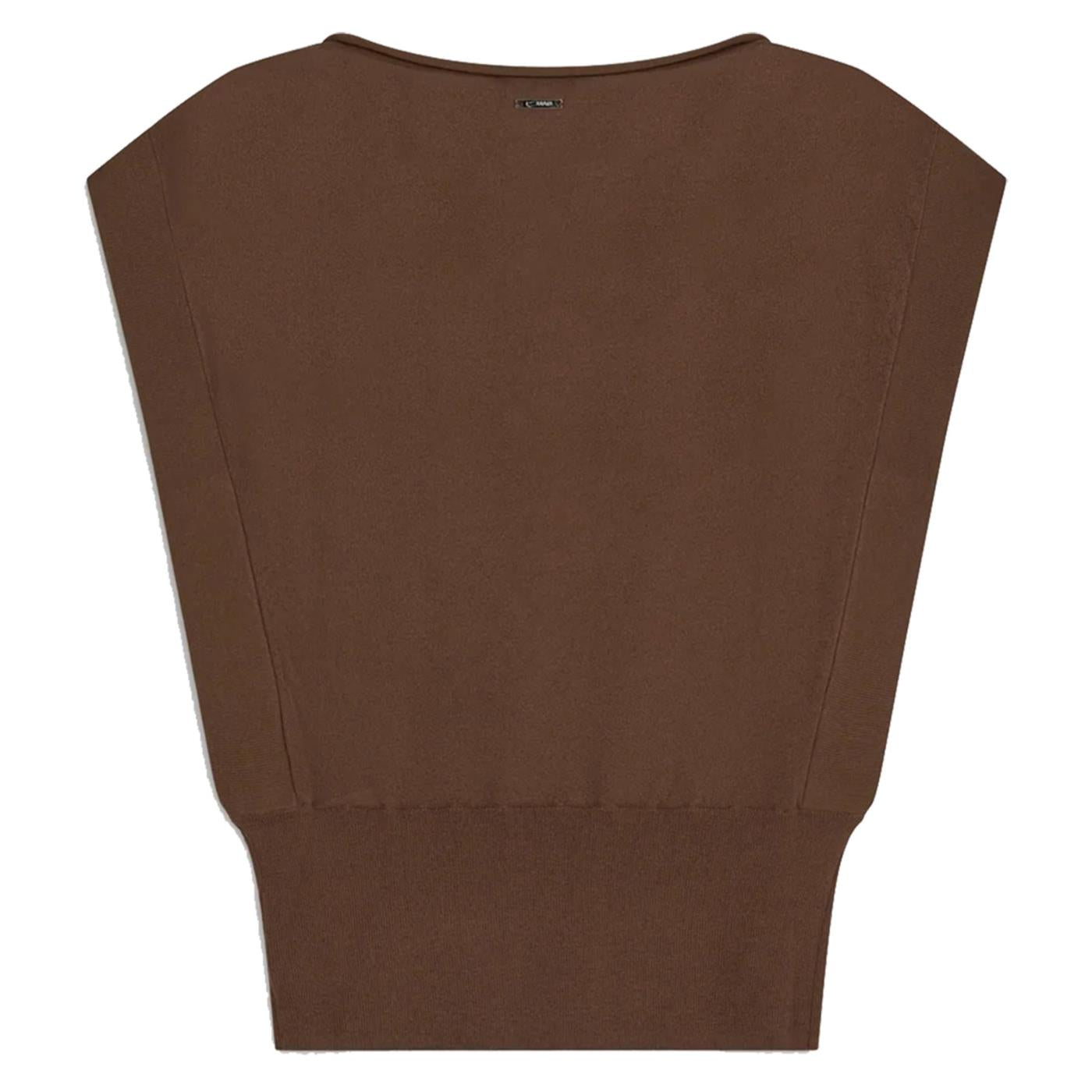 GAS JOLIE TOP - Marrone scuro - vista 2