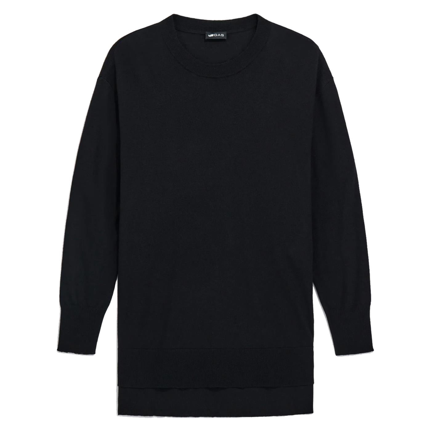 GAS GEORGETTE LONG WOOL BLEND