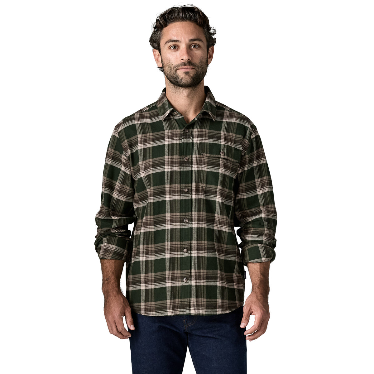 PATAGONIA LW FJORD FLANNEL SHIRT - Militare - immagine principale