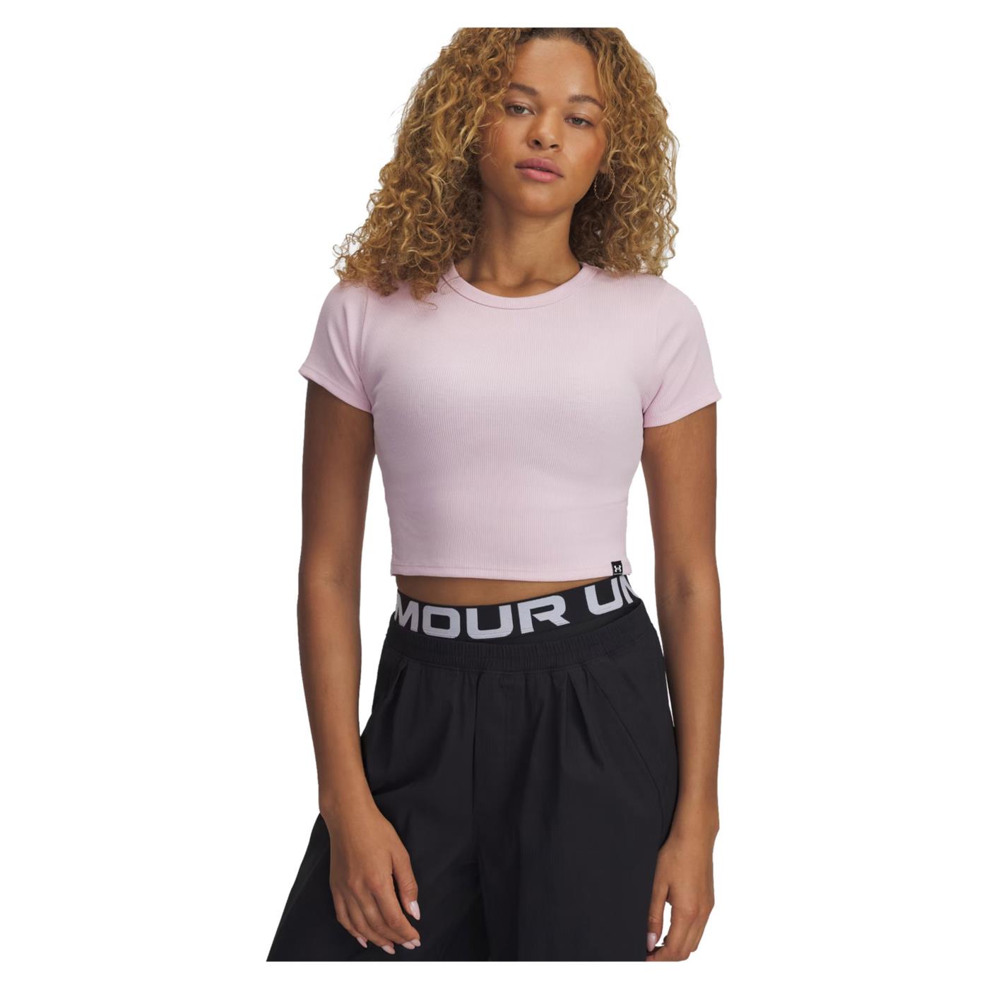 UNDER ARMOUR W RIVAL RIB BABY TEE
