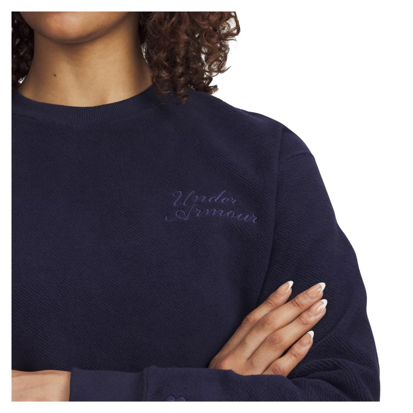 UNDER ARMOUR ICON TERRY VARSITY CREW