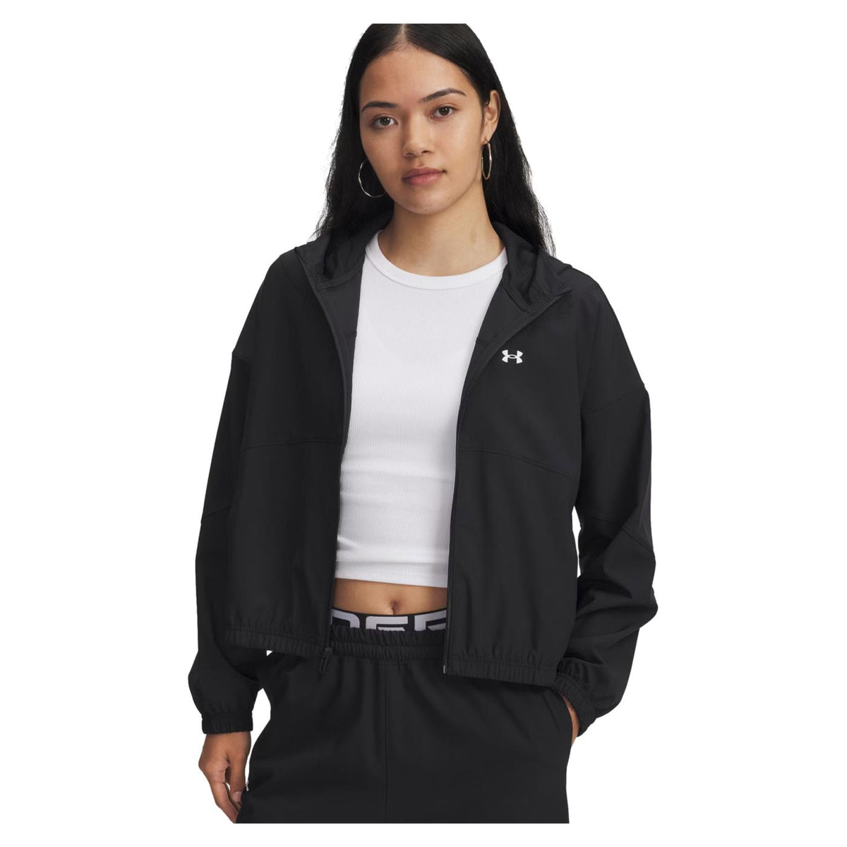 UNDER ARMOUR RIVAL WOVEN HOOD JACKET