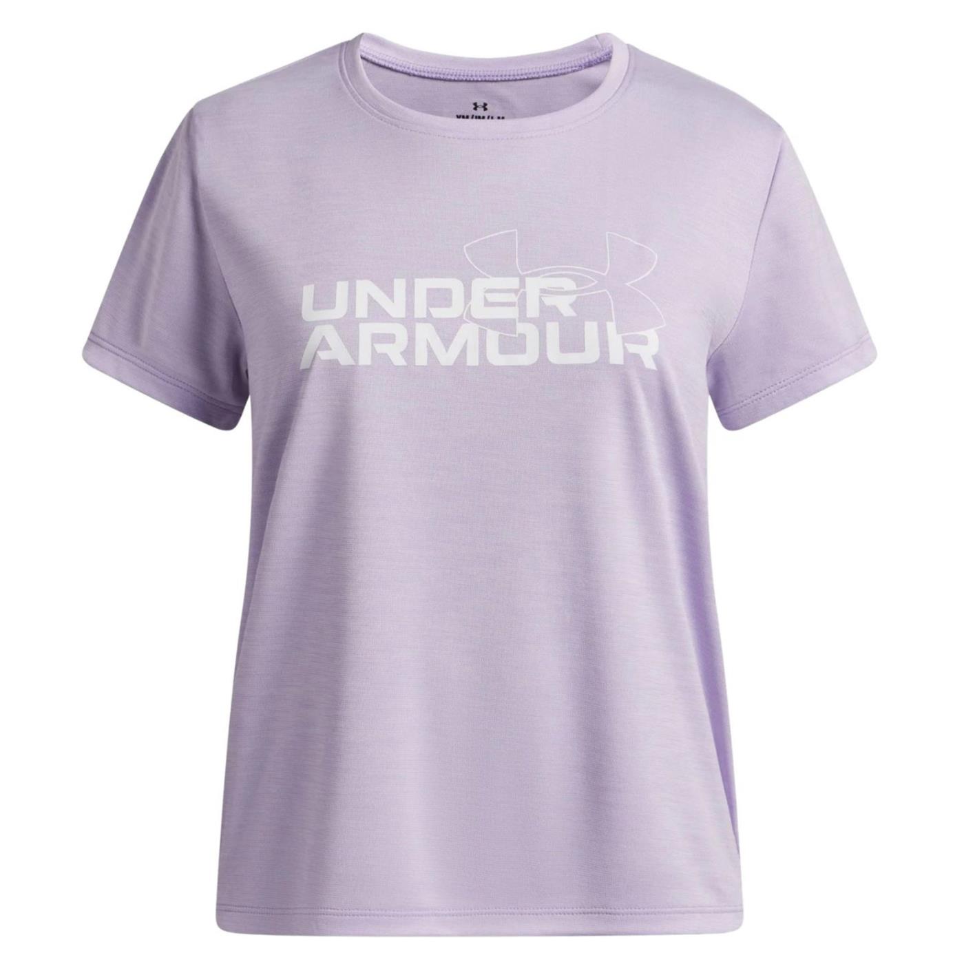 UNDER ARMOUR GIRL TECH TWIST SS TEE - Lilla - immagine principale