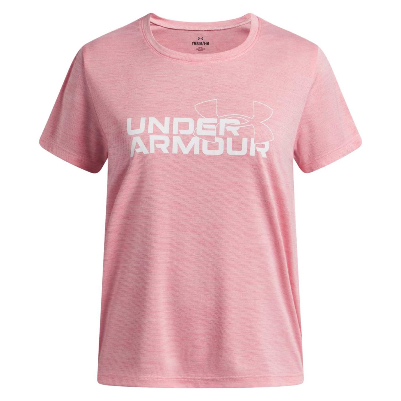 UNDER ARMOUR GIRL TECH TWIST SS TEE - Rosa - immagine principale