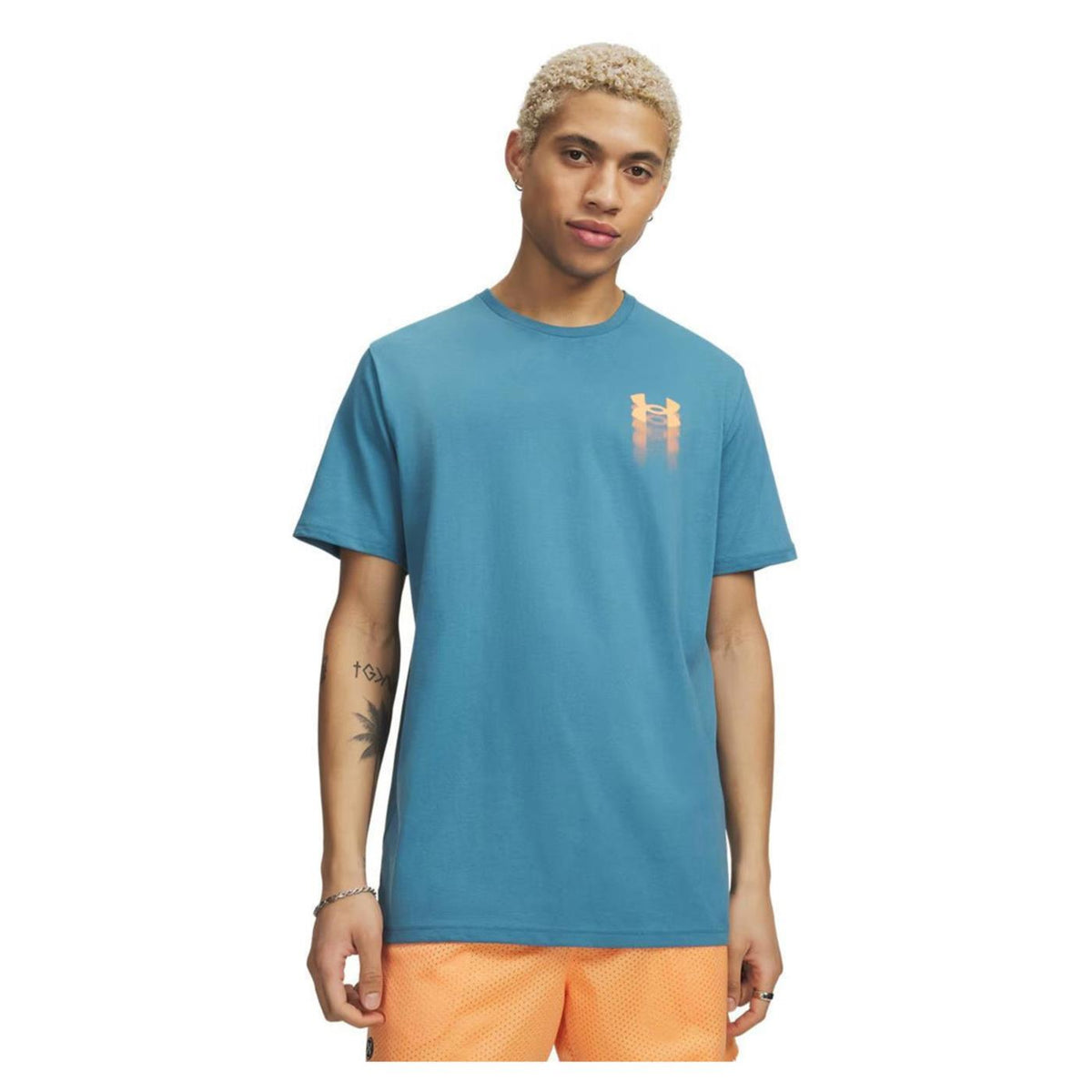 UNDER ARMOUR BLUR LOGO SS TEE