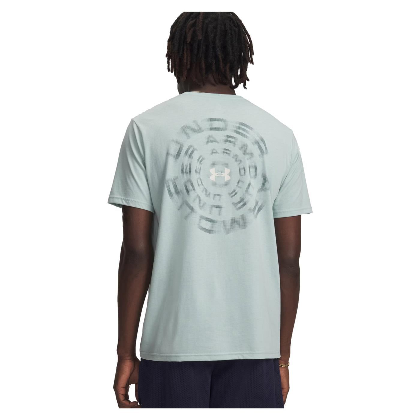 UNDER ARMOUR BLUR WM SS TEE - Azzurro - vista 2