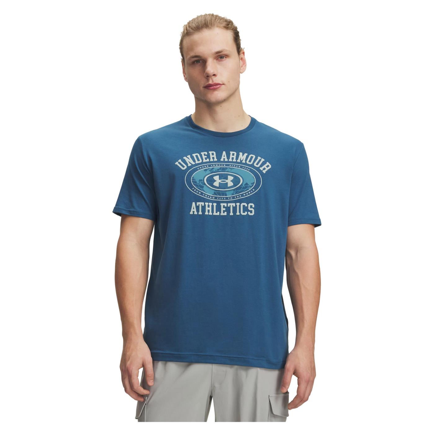 UNDER ARMOUR ARMOR GLOBE SS TEE - Blu - immagine principale